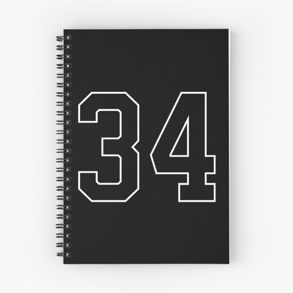Item preview, Black Number 34 lucky sports jersey thirty four designed and sold by HeavyStyle.