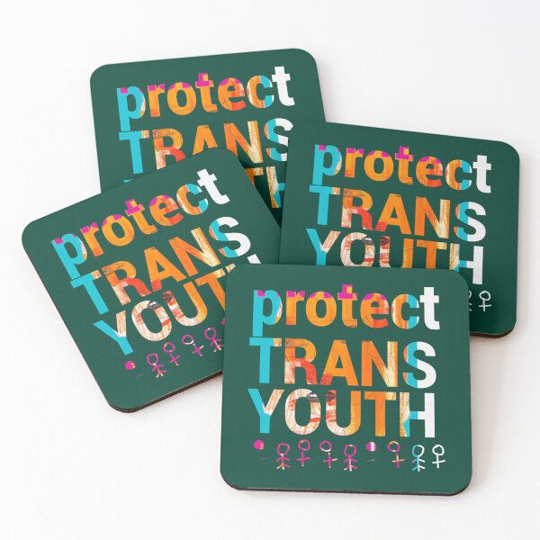 Item preview, protect trans youth (3)  designed and sold by MilaCreativeCo.