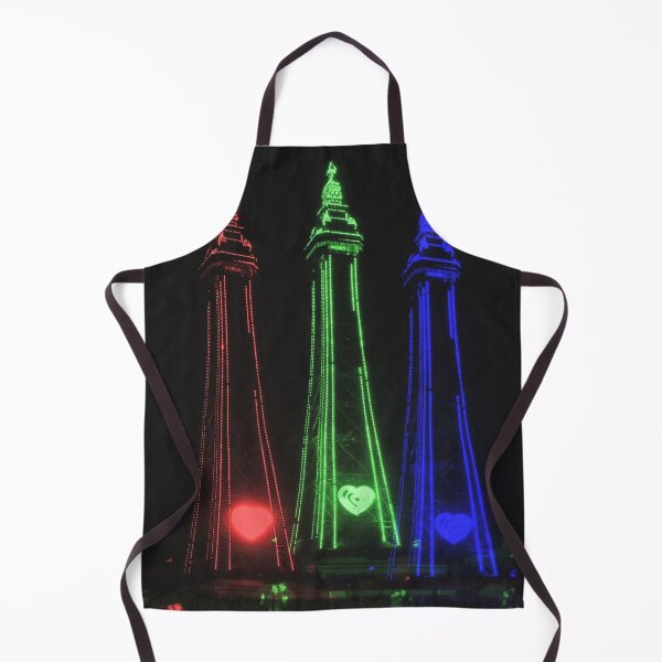 Item preview, Blackpool Tower Beautiful Night Lights, Red, Green and Blue designed and sold by Andrew Morrell.