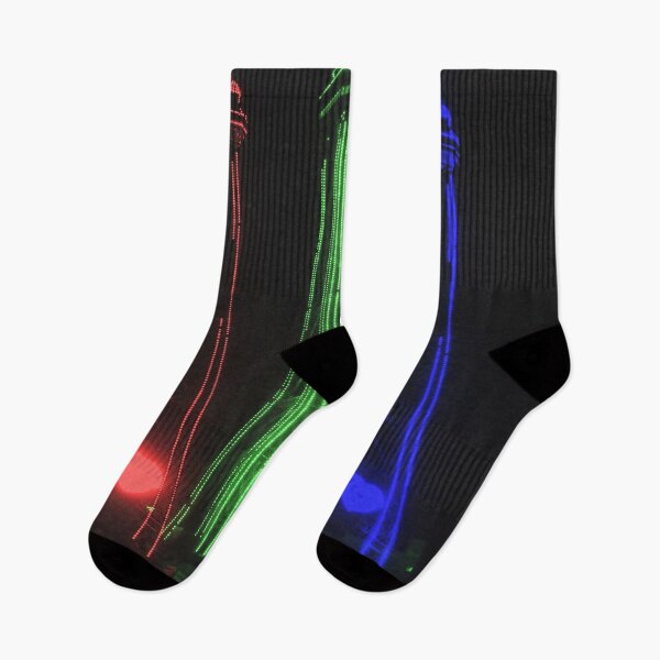 Item preview, Blackpool Tower Beautiful Night Lights, Red, Green and Blue designed and sold by Andrew Morrell.