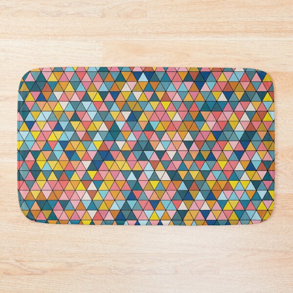 Item preview, Colourful triangles 12 - geometrical pattern designed and sold by Julia Rudens.