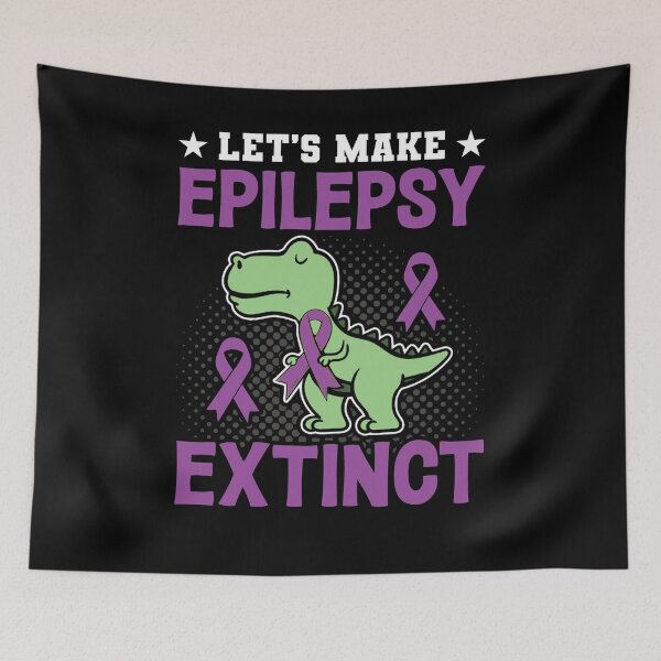 Item preview, Let's Make Epilepsy Extinct Shirt, Epilepsy Awareness Shirt, Epilepsy Warrior Shirt, Epileptic T-Rex Shirt, Neurological Disorder Shirt designed and sold by aymob.