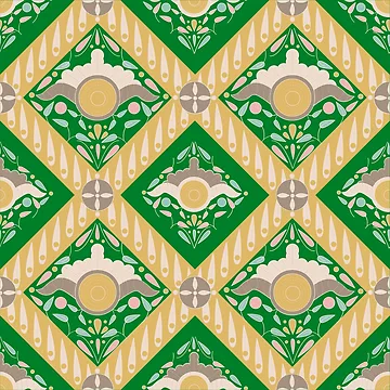 Artwork thumbnail, Batik Flower Pattern by leafsquare