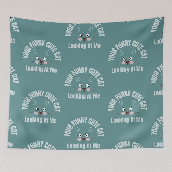 Item preview, Your Funny Cute Cat Looking At Me designed and sold by Reddiamond3 ⭐⭐⭐⭐⭐.