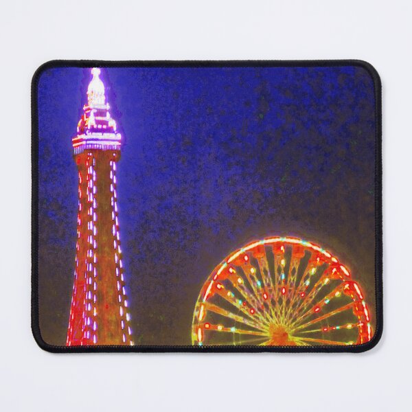 Item preview, Blackpool Beach Lights at Night, Red, Gold and Blue designed and sold by Andrew Morrell.