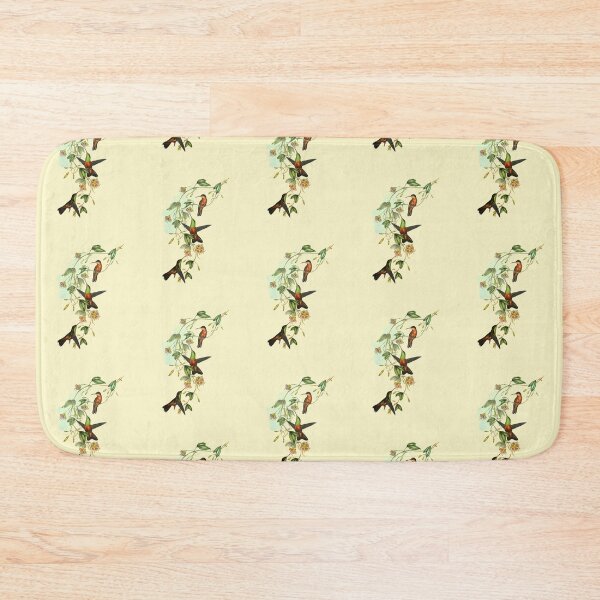 Item preview, Fluttering hummingbirds (cream) designed and sold by Madame Memento.