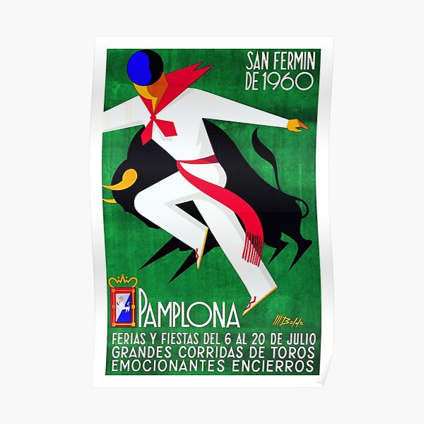 Madrid Spain Spanish Senorita Pan American Vintage Travel Advertisement Poster