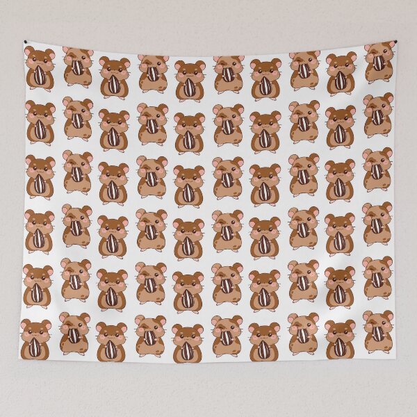 Item preview, Brown Golden Hamster Pattern II designed and sold by MadeByBeata.