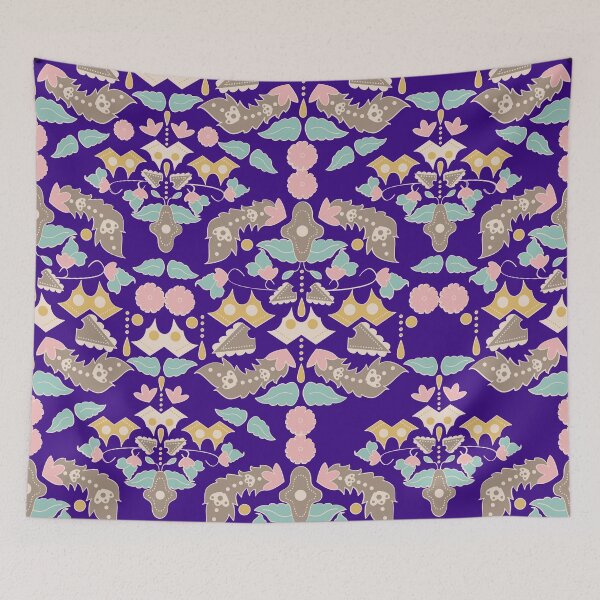 Item preview, Hermoso patrón de flores batik designed and sold by leafsquare.
