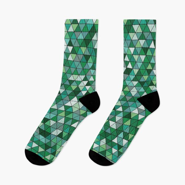 Item preview, Colourful triangles 13 - geometrical pattern designed and sold by Julia Rudens.