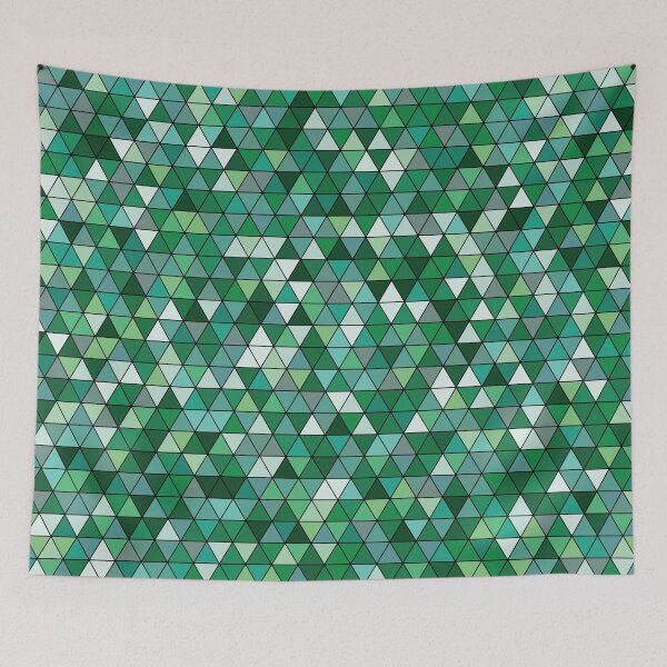 Item preview, Colourful triangles 13 - geometrical pattern designed and sold by Julia Rudens.