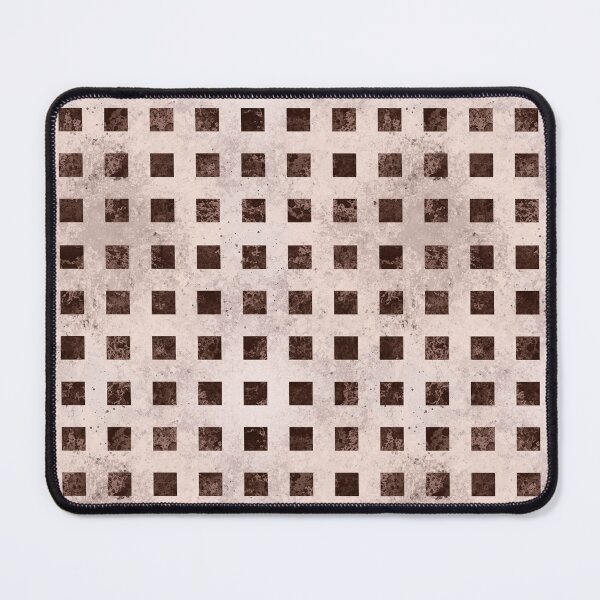 Item preview, White Marble with Brown Squares designed and sold by DeneboArt.
