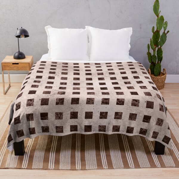 Item preview, White Marble with Brown Squares designed and sold by DeneboArt.