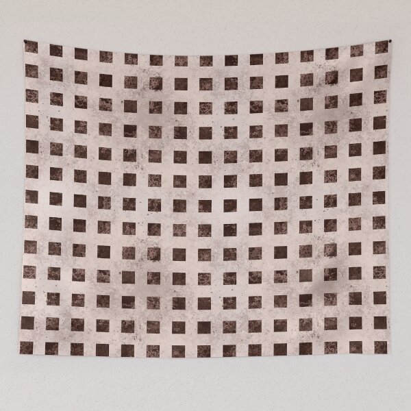 Item preview, White Marble with Brown Squares designed and sold by DeneboArt.