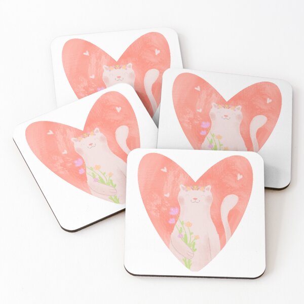 Item preview, Cat lover, cute cat with heart designed and sold by ArtbyPriscilla.