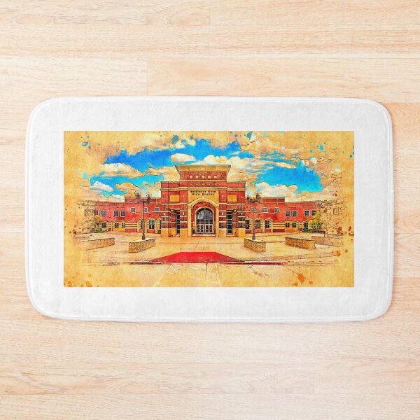 Item preview, McKinney Boyd High School - digital painting with a vintage look designed and sold by NickoPrints.