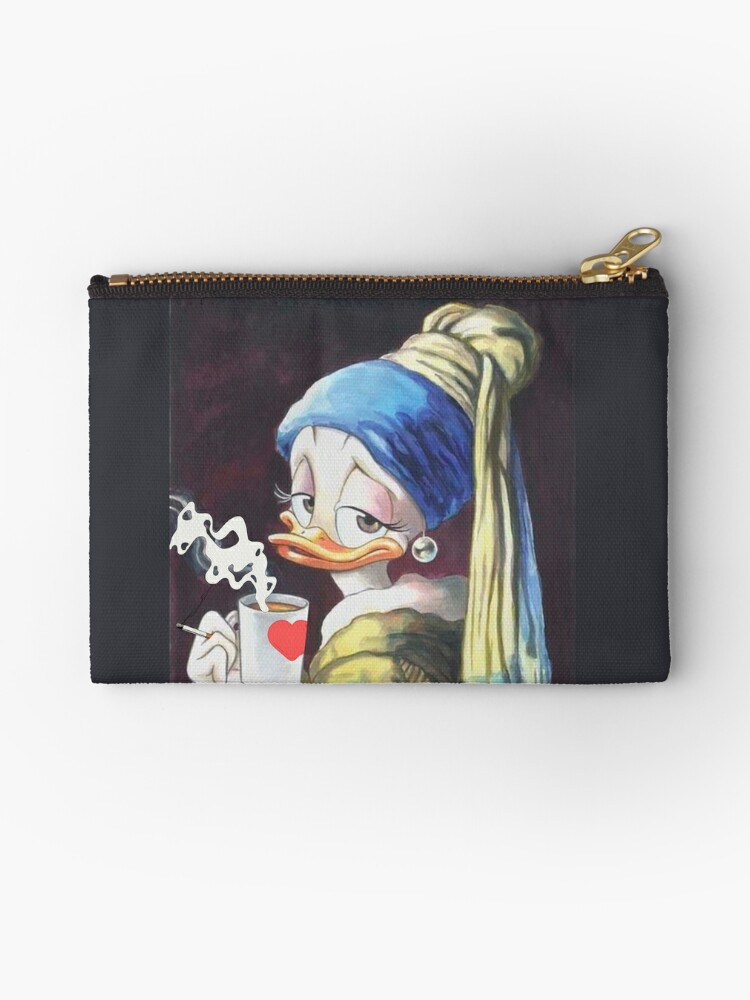 Cartoon Duck Graphic Coin Purse