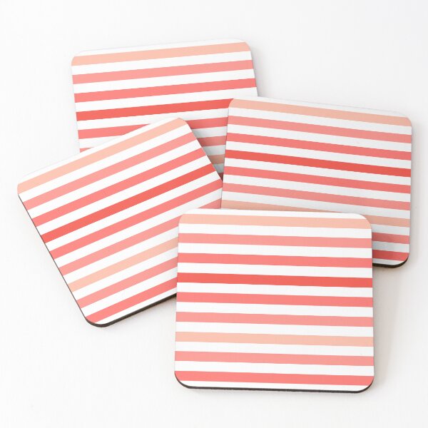 Item preview, Red Colorful Minimalist Classic Retro Stripes designed and sold by LiquidWing.