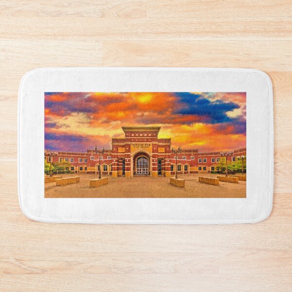 Item preview, McKinney Boyd High School at sunset - digital painting designed and sold by NickoPrints.