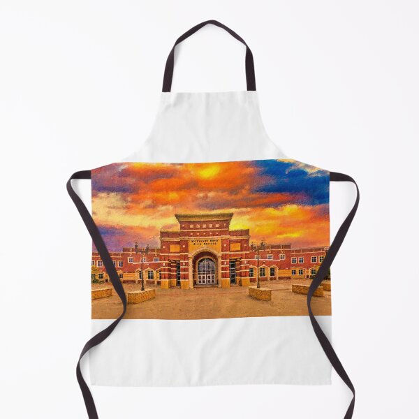 Item preview, McKinney Boyd High School at sunset - digital painting designed and sold by NickoPrints.