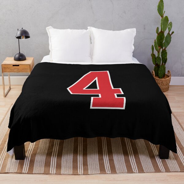 Item preview, Sports Number 4, red black color lucky sport four designed and sold by ArtIsParty.