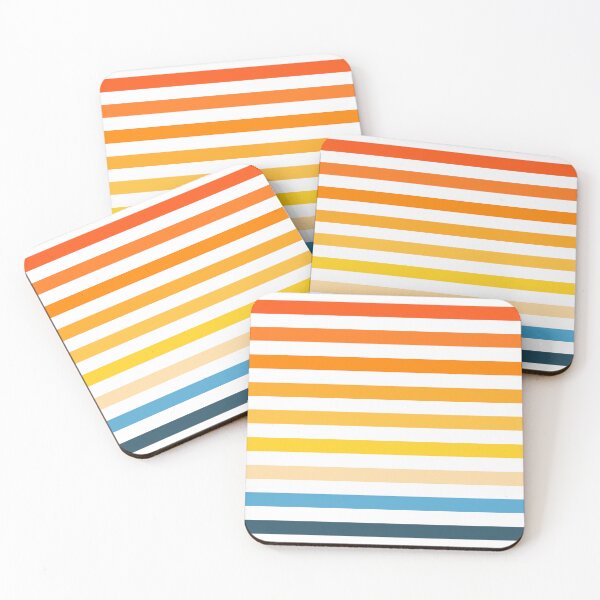 Item preview, Retro Colorful Minimalist Classic Vintage Stripes designed and sold by LiquidWing.