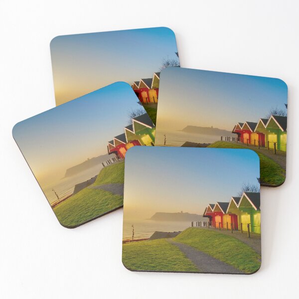 Item preview, Scarborough Sunrise Beach Huts  designed and sold by Alisonchambers2.