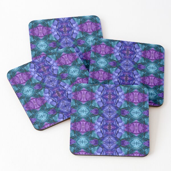 Item preview, Pattern of blue, green and violet tones designed and sold by Bodino.