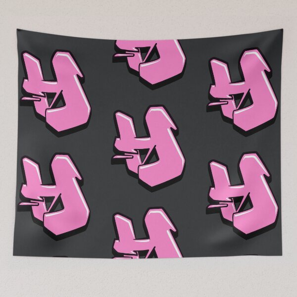 Item preview, Graffiti Letter H (Pink) designed and sold by NameGraffiti.