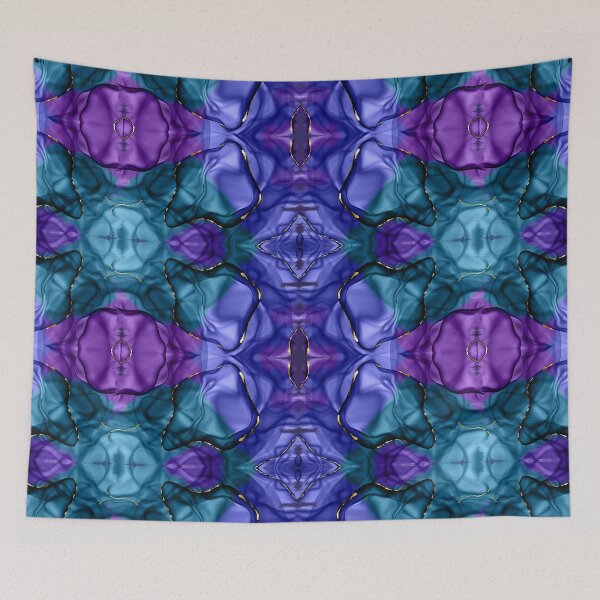 Item preview, Pattern of blue, green and violet tones designed and sold by Bodino.
