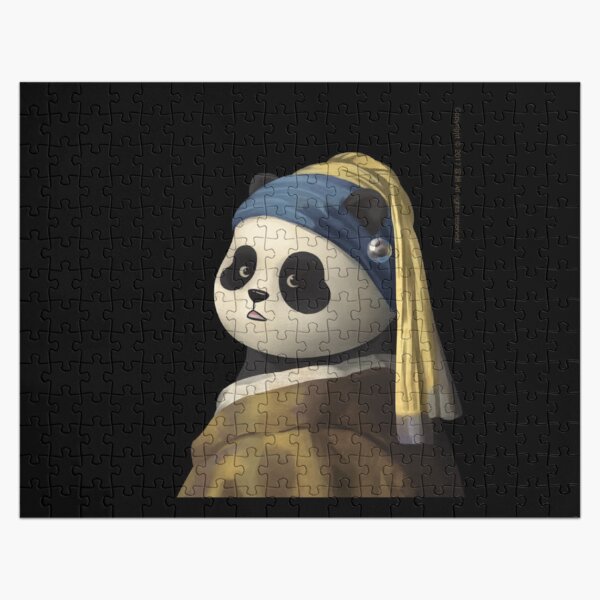 Girl With A Pearl Earring Panda Edition Jigsaw Puzzle