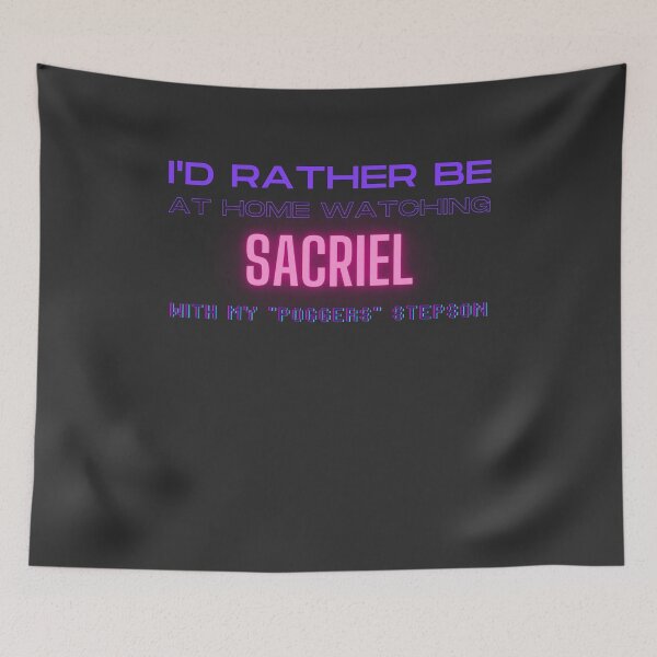 Item preview, Sacriel poggers stepson twitch youtube content creator designed and sold by LAST WEEK'S STOLEN AESTHETICS.
