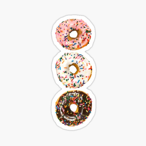 Triple Donut Stack Sticker