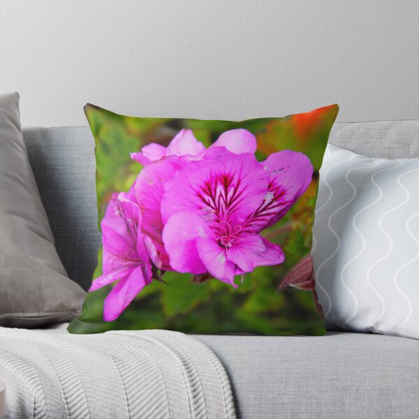 Alcatraz Flower Throw Pillow