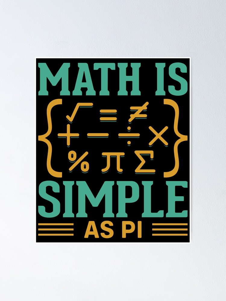 Happy Pi Day, Maths Lover, Pi Symbol Maths, Gift Idea For Teacher Poster  for Sale by BouRam25