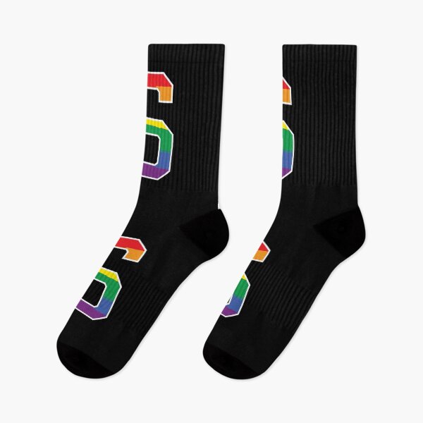 Item preview, Number 6 Rainbow LGBT pride six designed and sold by LoveIsColorful.