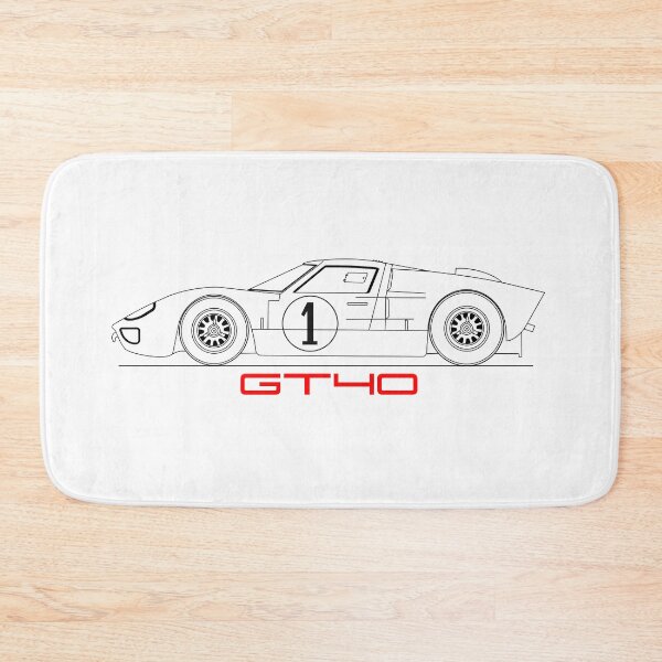Item preview, The GT40 Blueprint in Black designed and sold by rogue-design.
