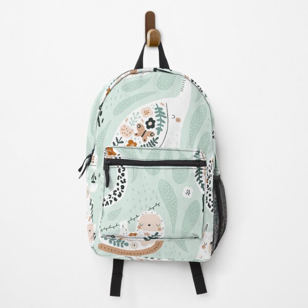 Item preview, Green flora and fauna pattern designed and sold by izzygorrocha.