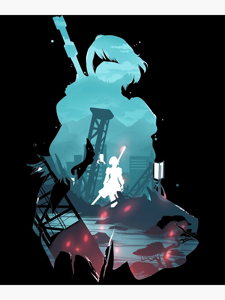 Nier Automata 2B Art Board Print for Sale by CassidyCreates