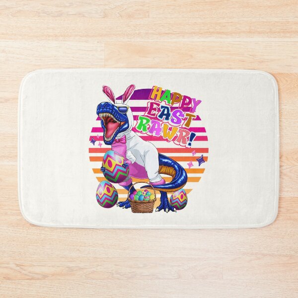 Item preview, Funny  Happy Eastrawr T Rex Retro sunset  Easter Bunny Dinosaur Eggs designed and sold by SweetbeStore.