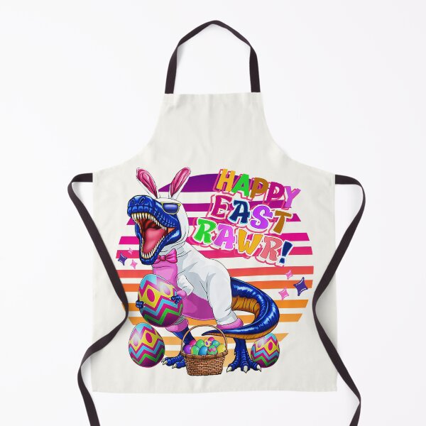 Item preview, Funny Happy Eastrawr T Rex Retro sunset Easter Bunny Dinosaur Eggs designed and sold by SweetbeStore.