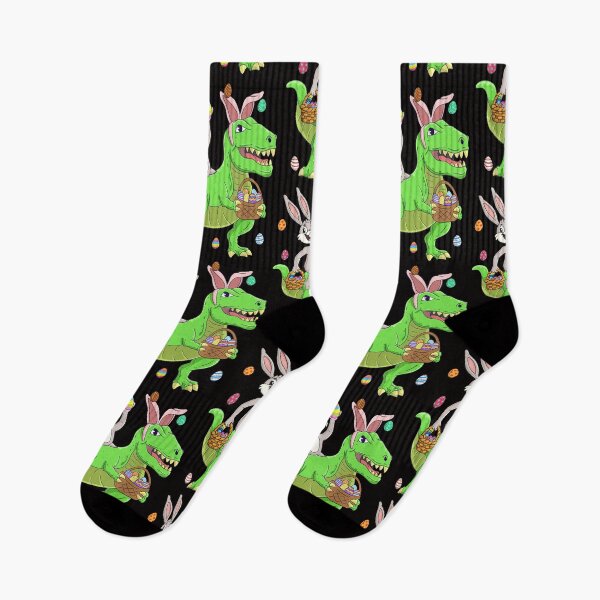 Item preview, Easter Bunny Riding Dinosaur T Rex Easter Kids Boys designed and sold by Dadya.