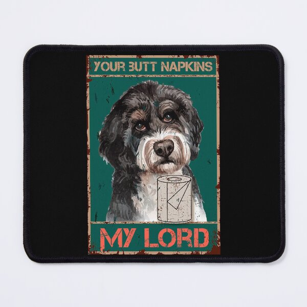 Item preview, The Vintage Your Butt Napkins My Lord Poster Dog designed and sold by Donna Gomez.