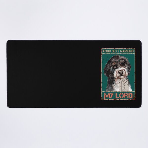 Item preview, The Vintage Your Butt Napkins My Lord Poster Dog designed and sold by Donna Gomez.