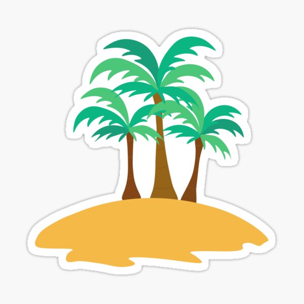 Palm Trees Design by JiggsFashion Sticker