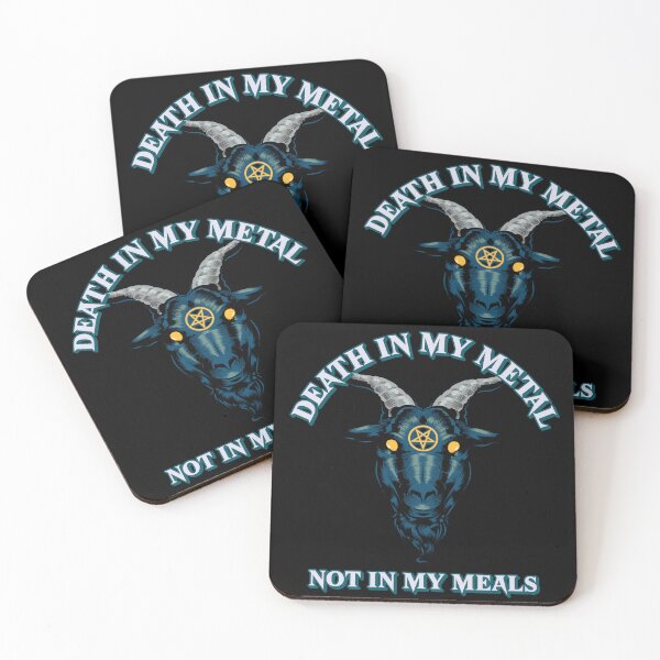 Item preview, Death In My Metal Not In My Meals - Vegan Metalhead designed and sold by SwordsAndCharms.