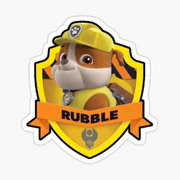 Pegatina for Sale con la obra «Happy Rubble - Logotipo de la Patrulla Canina  (2022)» de ZoMagical