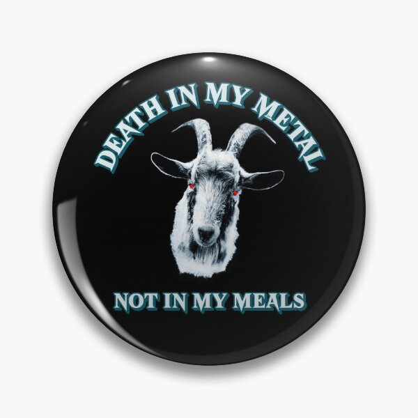 Item preview, Death In My Metal Not In My Meals - Vegan Metalhead designed and sold by SwordsAndCharms.