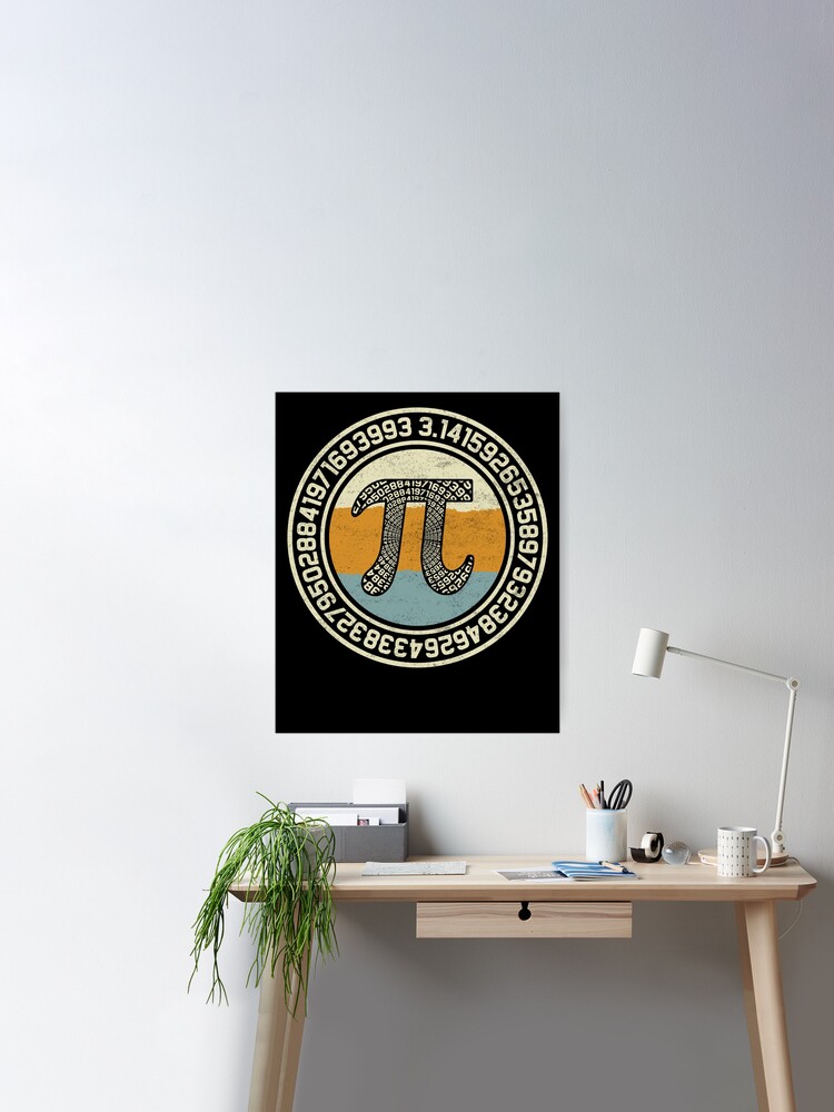 Happy Pi Day, Maths Lover, Pi Symbol Maths, Gift Idea For Teacher | Poster