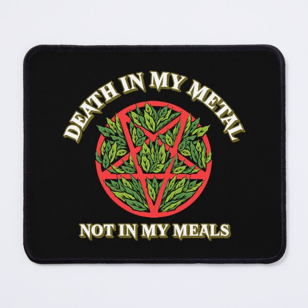 Item preview, Death In My Metal Not In My Meals - Vegan Metalhead designed and sold by SwordsAndCharms.